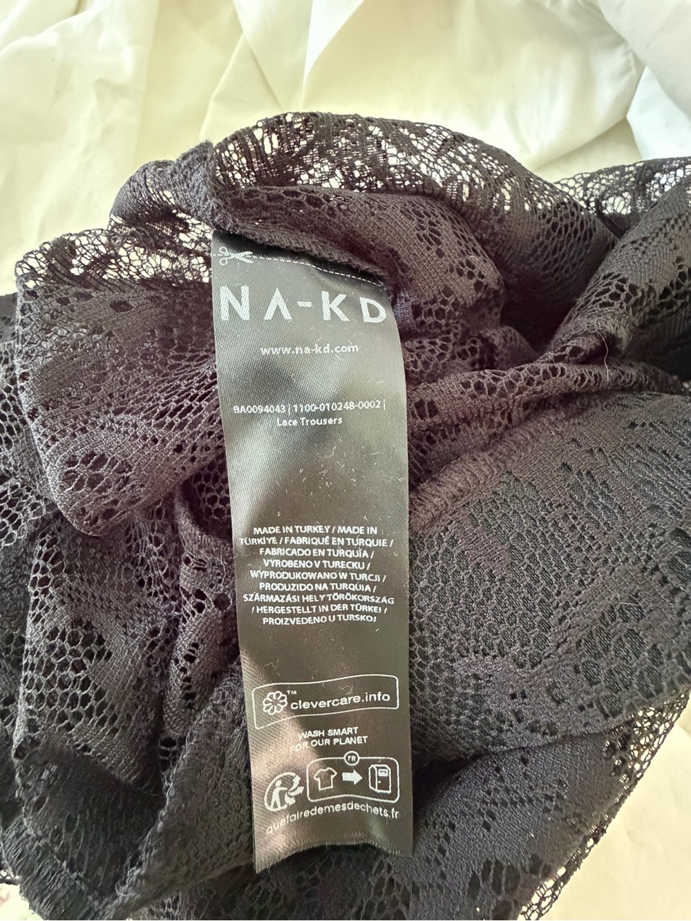 Nakd Women's Black Lace Wide-Leg Pants - Picture 5 of 6